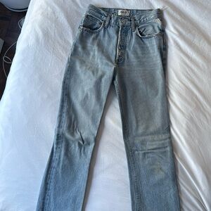 Pinch waist high rise straight AGOLDE jeans